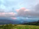 Pink clouds at sunset