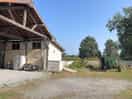 The barn with gas cooker, microwave, fridge, freezer and power sockets.