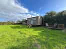 View of the red skies shepherd’s hut
