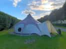 The glamping tent