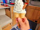 Ice cream from van that visits site