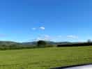 View of black mountains