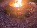 We could gaze all night at this fire, we even mingled with our neighbours for a bit, it was nice