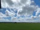 Carpark just before the campsite great views horses cows dog walkers walkers big skies