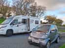 Lovely big pitch still loads of room even with our trailer and smart car on it.