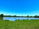 The lake which is behind the campsite, where you can hire pedelos and there is a beach.