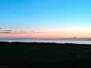 View over hedge.