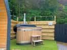 Hot tub was perfect and was heated up for us when arrived