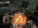 Fire pit in the woods