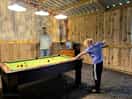 Games room with hot tub hire