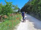 Strada per raggiungere cavo dal campeggio