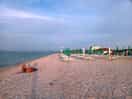 Beach is made from pebbles and you need to like it.