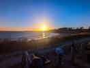 Coucher de soleil a 10min du camping plage de dourveil