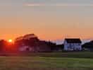Sunset over the farm.
