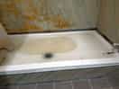 Flooded shower tray