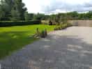 Our view of this lovely site's pitches and garden.
