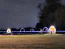 Pods all look great lit up at night.