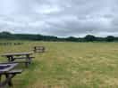 Outdoor seating area, games area
