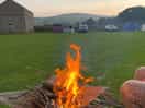 Raised campfire we brought - no ground fires