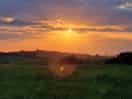 Sunset from sitting outside our tent.