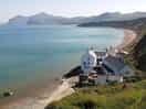 View from the nt carpark at morfa nefyn - about 5 mins by car from the site.