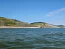 View of the jurassic coast from the kayak