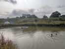 Open lake swimming