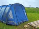 Plenty of room for our tent. and each pitch has its own picnic bench.