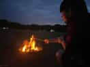Cheap rental fire pit.