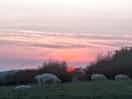 Little walk to the caravan field to see the sunset
