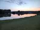 Sunset lake view