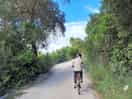 Strada che collega il porto di cavo al campeggio