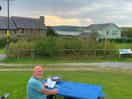 Dave enjoying the house martins.
