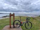 Bike ride from the campsite to holy island