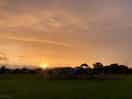 Sunsetting over the playground