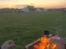 Our fire pit at sunset :)
