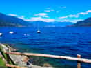 View from the private beach