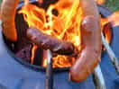 Cooking on the firepit