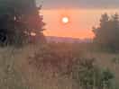 Sunset over the bay