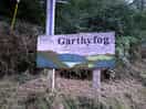 Garthyfog campsite sign