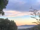 Panorama dalla nostra piazzola al tramonto