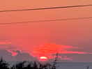 Sunset from the campsite plot