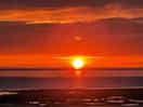 Sunset.