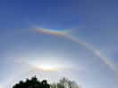 Rare natural sun halo