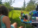 Quiet and shade in the non-electric crabapple field