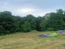 Our pitch in the crook of the river