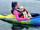 She wasn’t a fan of the kayak compared to the paddleboard.