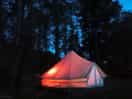Tent by night