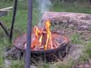 We loved the fire pit - and the logs were provided which was great!