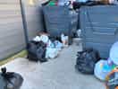 Rubbish overflowing